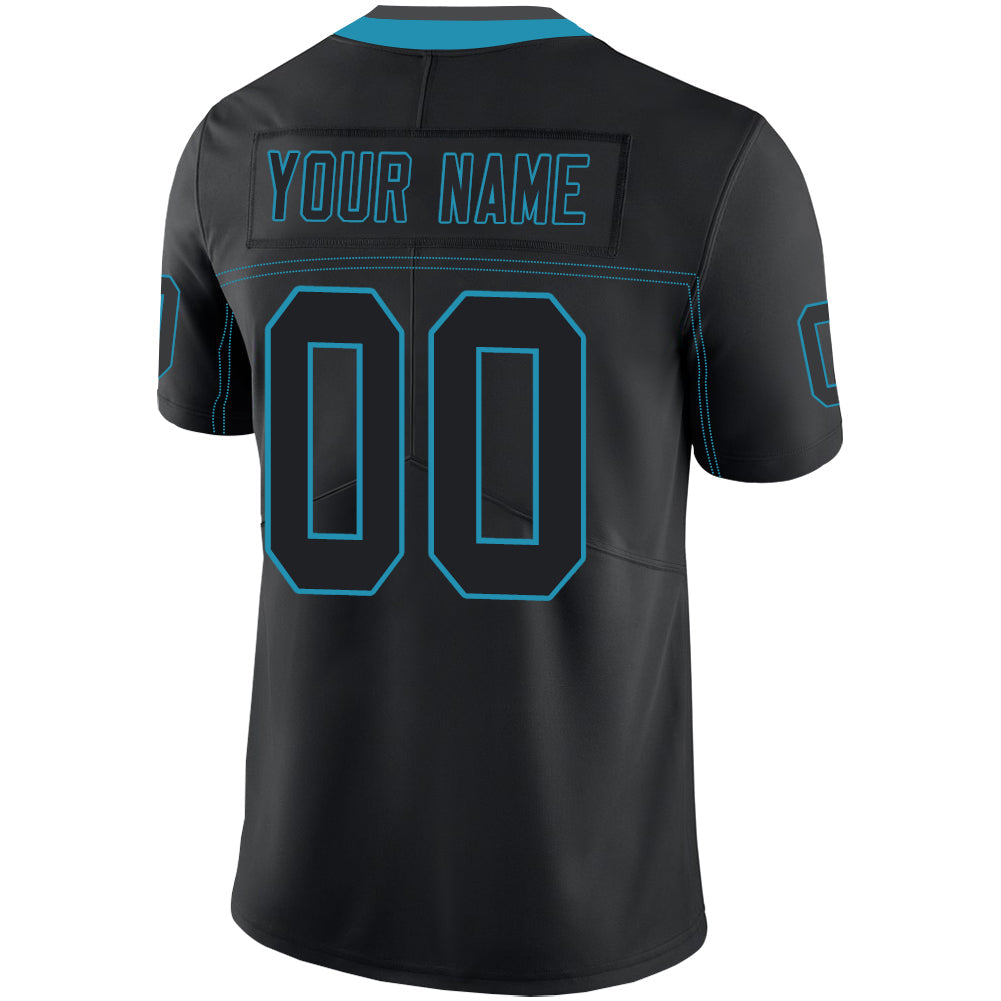 Custom C.Panther Football Jerseys Stitched American Personalize Birthday Gifts Black Jersey view 3