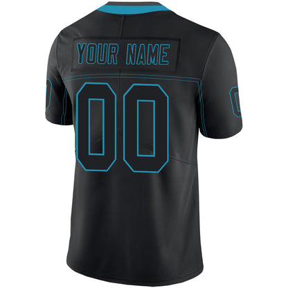 Custom C.Panther Football Jerseys Stitched American Personalize Birthday Gifts Black Jersey view 3