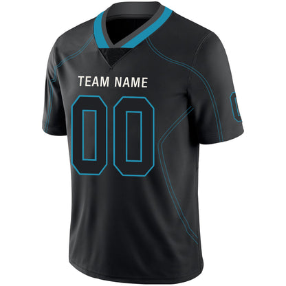 Custom C.Panther Football Jerseys Stitched American Personalize Birthday Gifts Black Jersey view 4