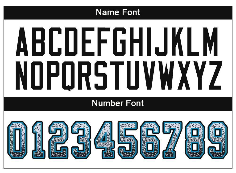 Custom White Black-Panther Blue Drift Fashion Football Jersey view 4