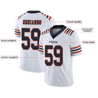 Custom C.Bear Stitched American Football Jerseys Personalize Birthday Gifts White Jersey view 2