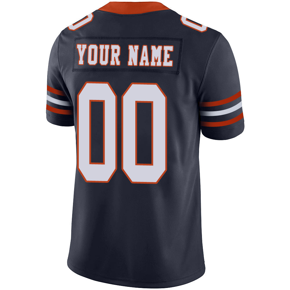 Custom C.Bear Stitched American Personalize Birthday Gifts Navy Jersey Football Jerseys view 3