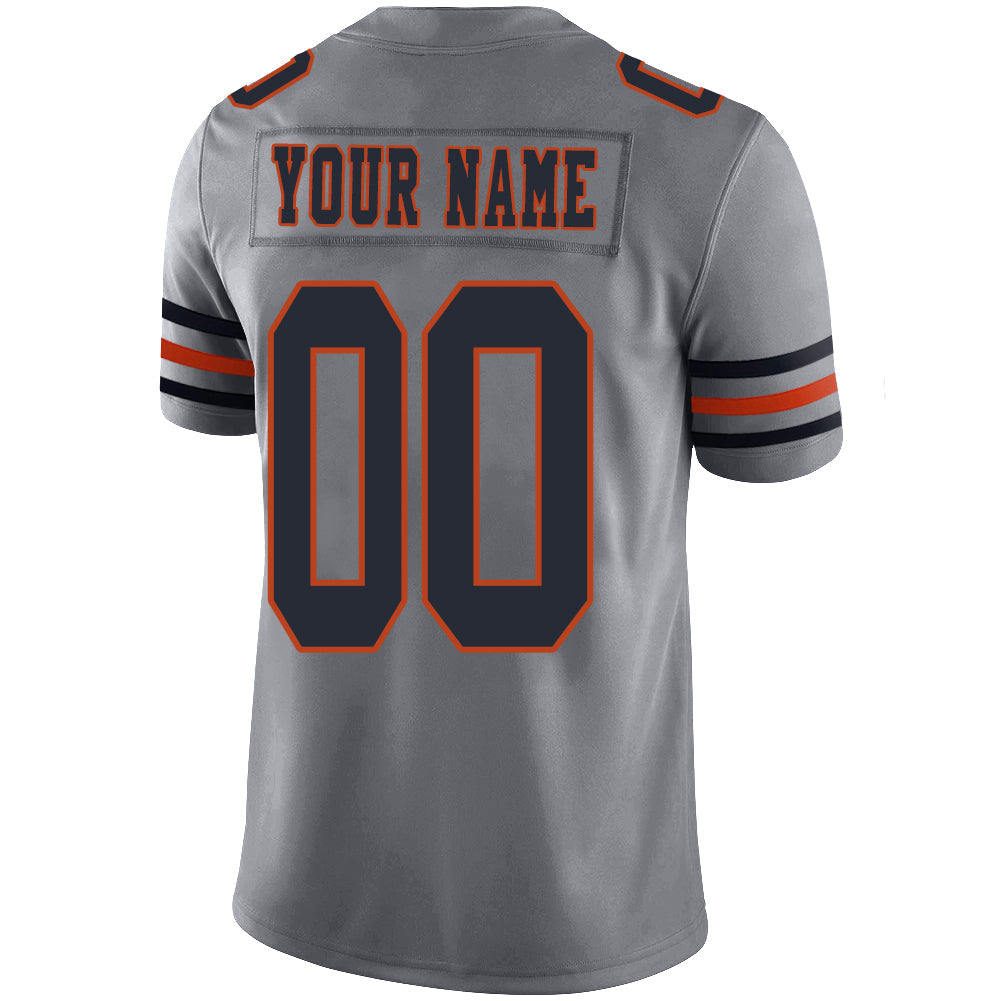 Custom C.Bear Stitched American Football Jerseys Personalize Birthday Gifts Grey Jersey view 3