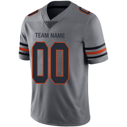 Custom C.Bear Stitched American Football Jerseys Personalize Birthday Gifts Grey Jersey view 4