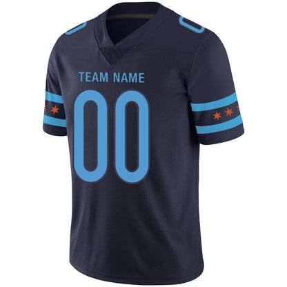 Custom C.Bear Stitched American Jerseys Personalize Birthday Gifts Navy Football Jerseys view 4