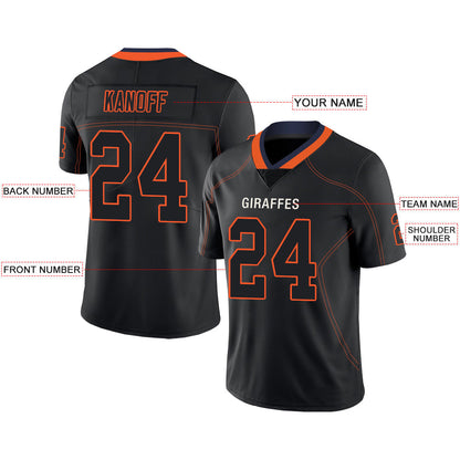 Custom C.Bear Stitched American Football Jerseys Personalize Birthday Gifts Black Jersey view 2