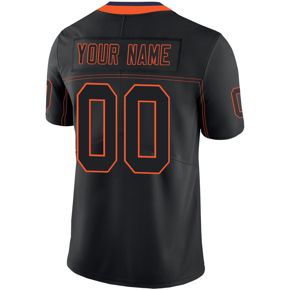 Custom C.Bear Stitched American Football Jerseys Personalize Birthday Gifts Black Jersey view 3