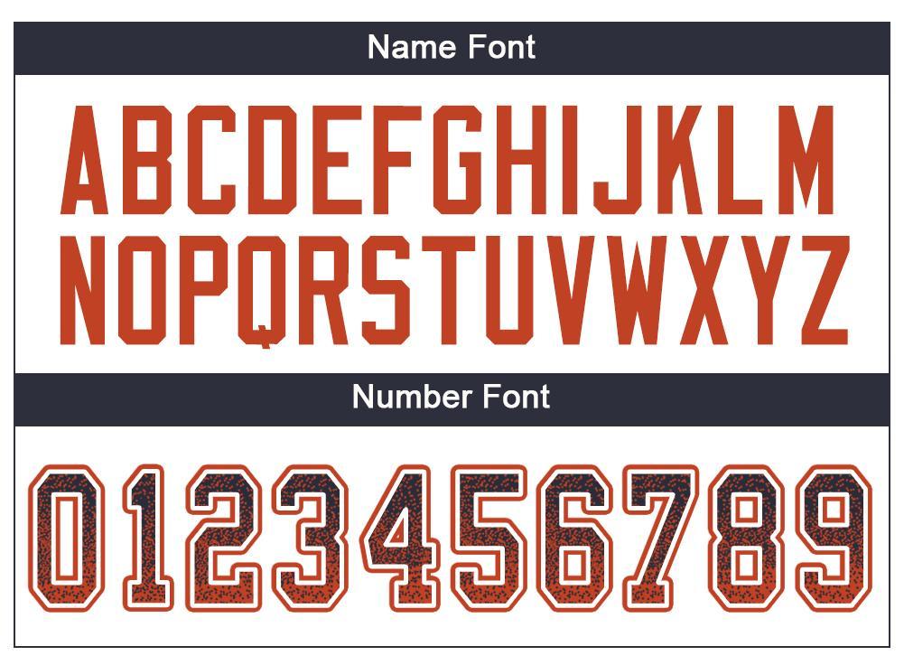 Custom Navy Orange-White Drift Fashion Football Jersey view 4