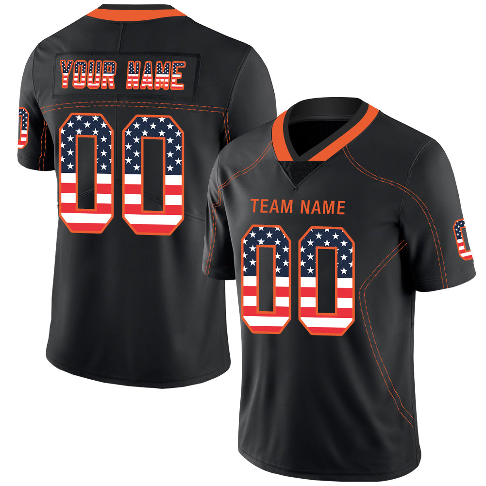 Custom C.Bengal Stitched American Football Jerseys Personalize Birthday Gifts Black Jersey - Main View
