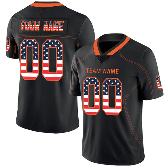 Custom C.Bengal Stitched American Football Jerseys Personalize Birthday Gifts Black Jersey - Main View