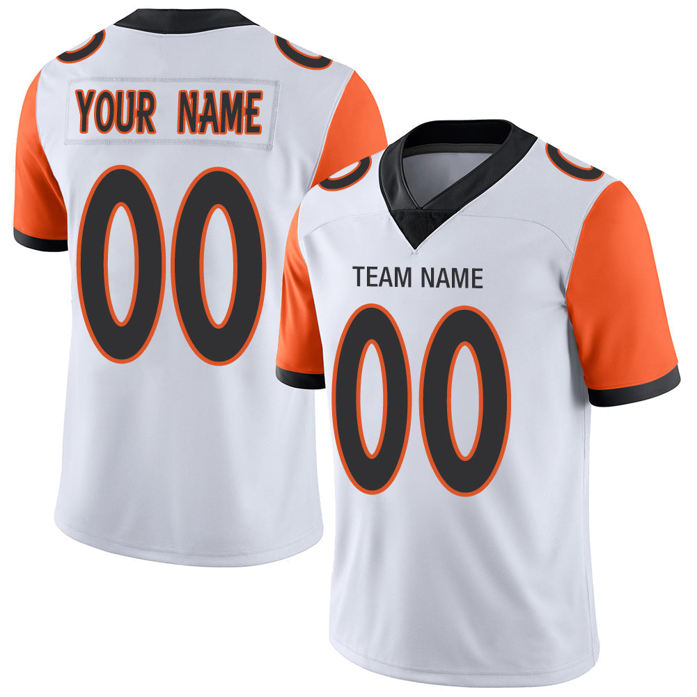 Custom C.Bengal Stitched American Football Jerseys Personalize Birthday Gifts White Jersey - Main View