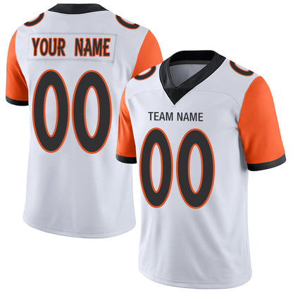 Custom C.Bengal Stitched American Football Jerseys Personalize Birthday Gifts White Jersey - Main View