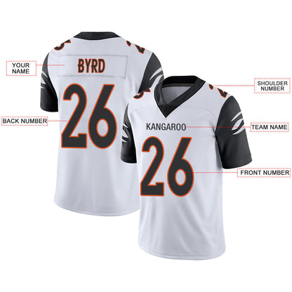 Custom C.Bengal Stitched American Football Jerseys Personalize Birthday Gifts White Jersey view 2