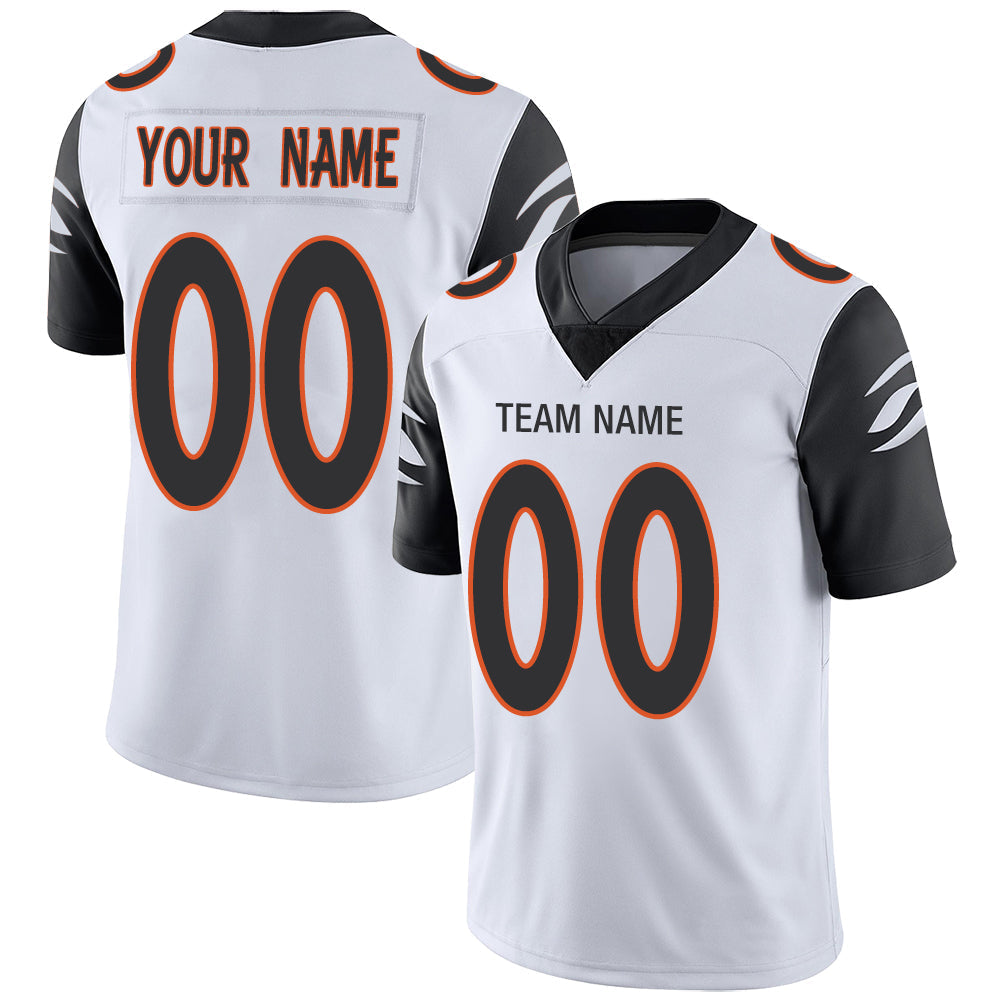 Custom C.Bengal Stitched American Football Jerseys Personalize Birthday Gifts White Jersey - Main View