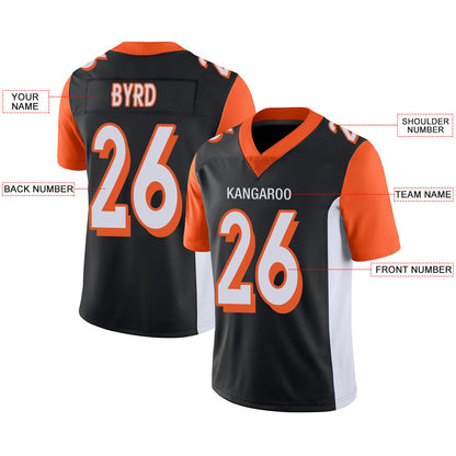 Custom C.Bengal Stitched American Football Jerseys Personalize Birthday Gifts Black Jersey view 2