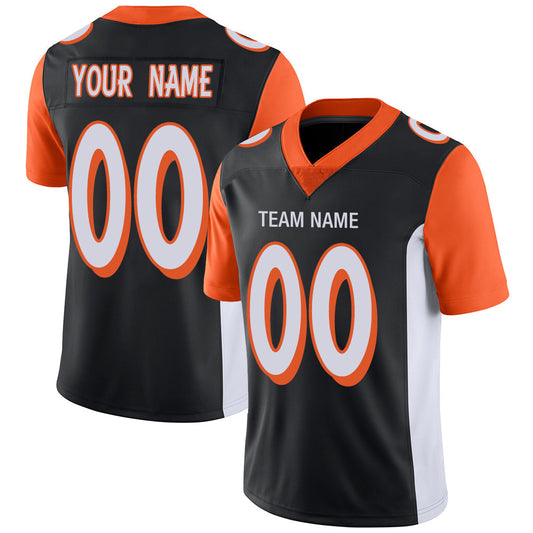 Custom C.Bengal Stitched American Football Jerseys Personalize Birthday Gifts Black Jersey - Main View