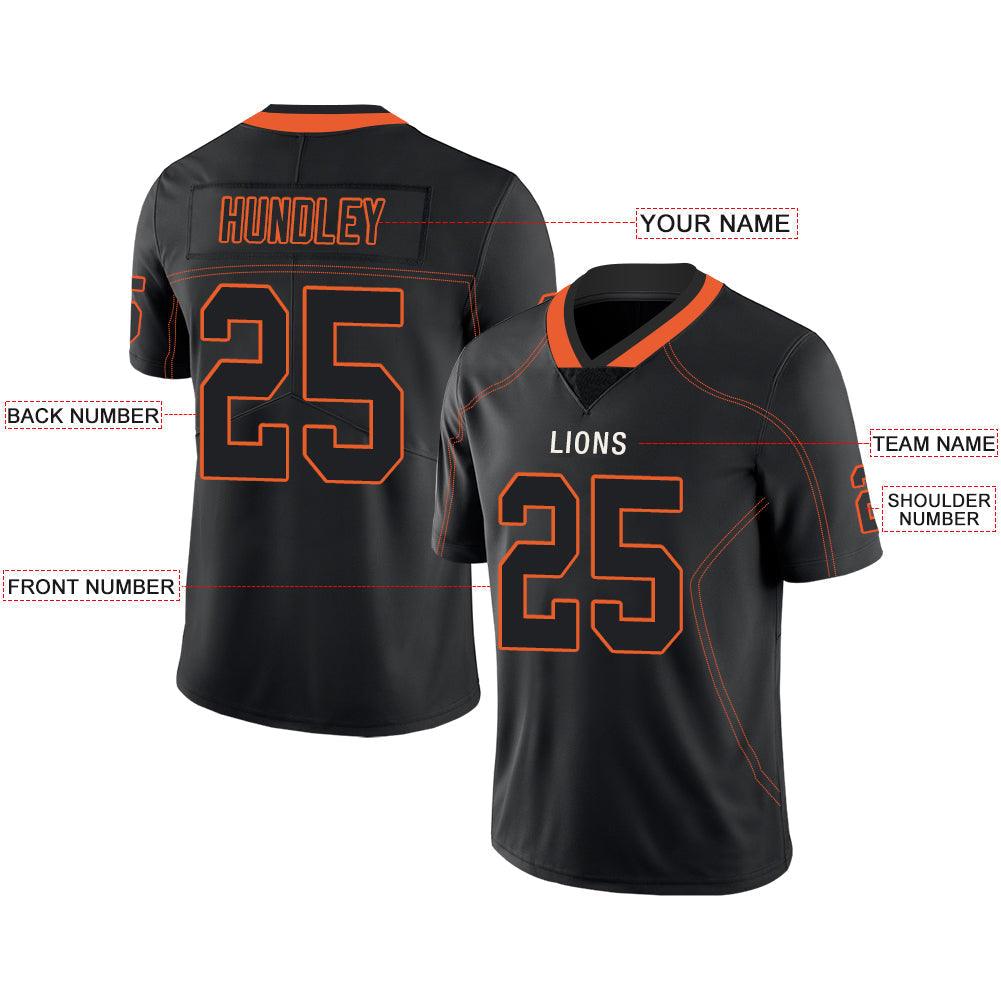 Custom C.Bengal Stitched American Football Jerseys Personalize Birthday Gifts Black Jersey view 2