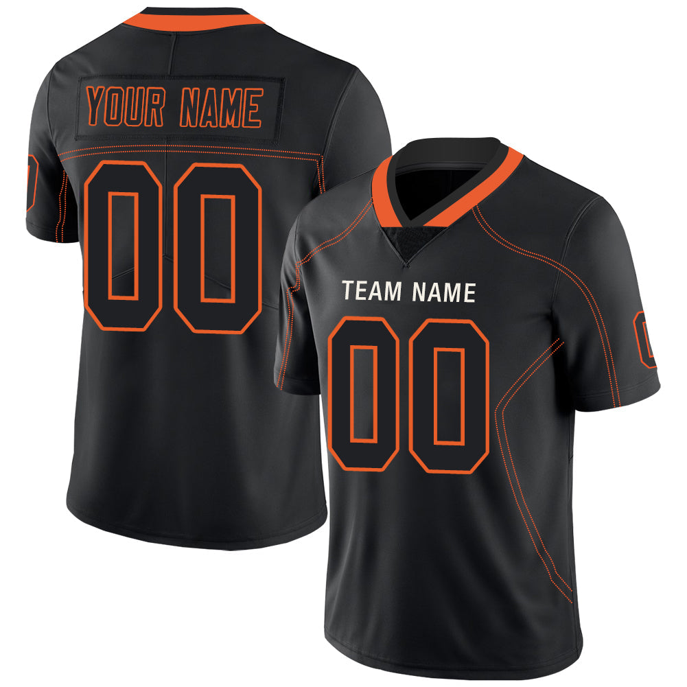 Custom C.Bengal Stitched American Football Jerseys Personalize Birthday Gifts Black Jersey - Main View