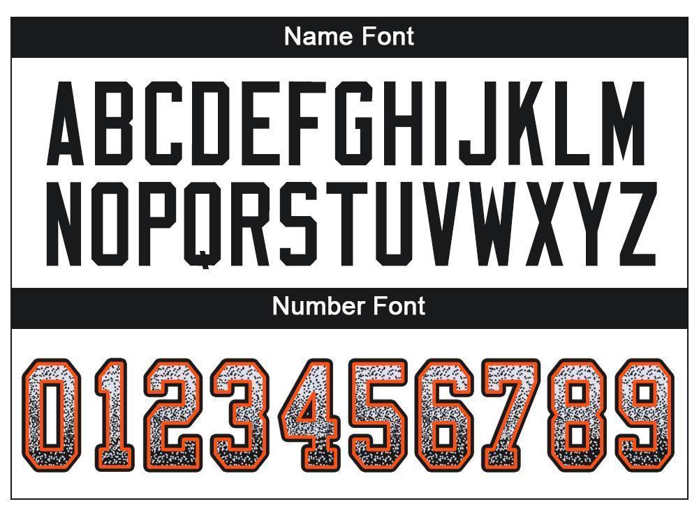 Custom White Black-Orange Drift Fashion Football Jersey view 4