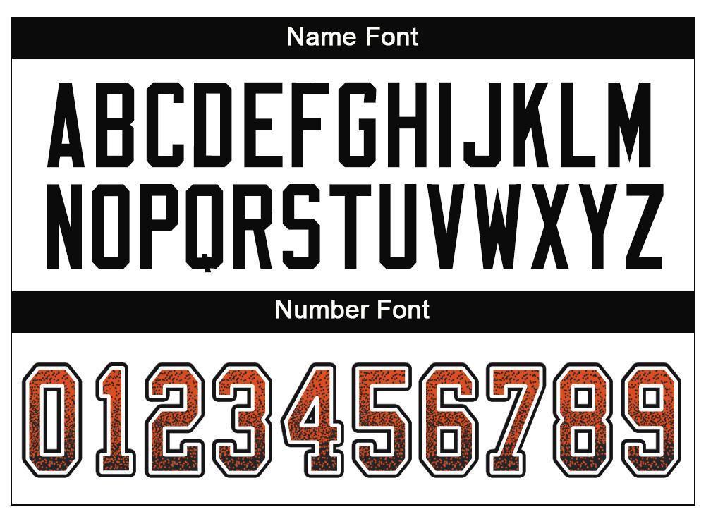 Custom Orange Black-White Drift Fashion Football Jersey view 4