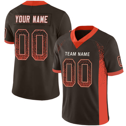 Custom C.Brown Stitched American Football Jerseys Personalize Birthday Gifts Brown Jersey - Main View