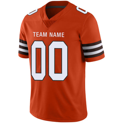 Custom C.Brown Stitched American Football Jerseys Personalize Birthday Gifts Orange Jersey view 4