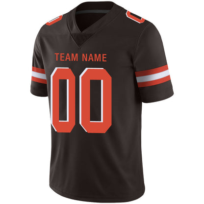 Custom C.Brown Stitched American Jerseys Personalize Birthday Gifts Brown Football Jerseys view 4