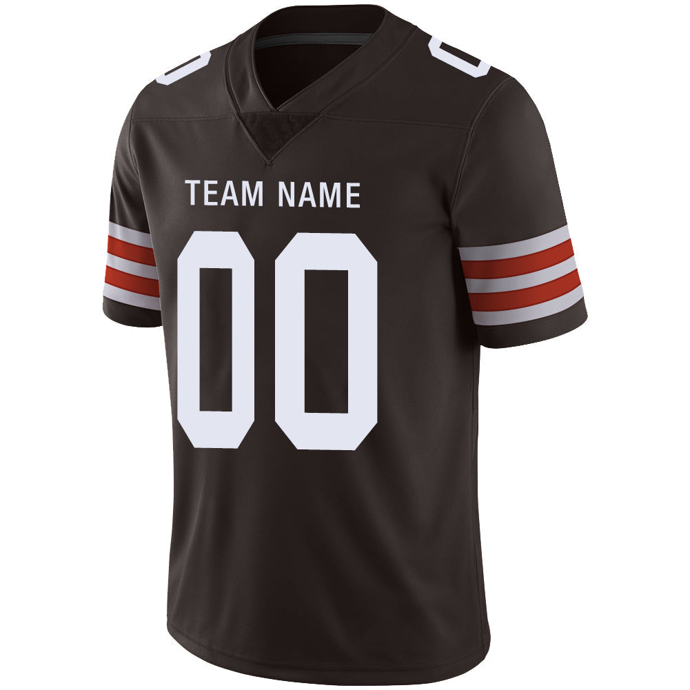 Custom C.Brown Stitched American Jerseys Personalize Birthday Gifts Brown Jersey Football view 4