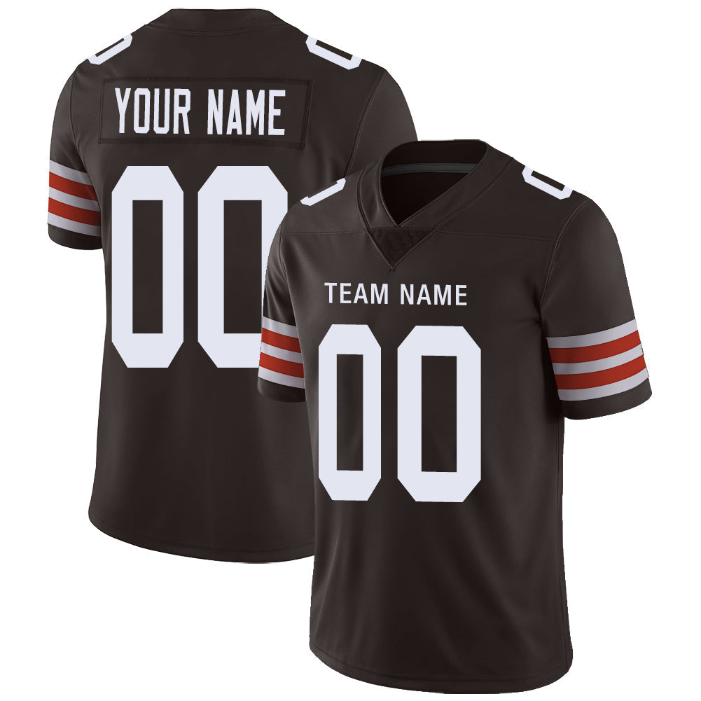Custom C.Brown Stitched American Jerseys Personalize Birthday Gifts Brown Jersey Football - Main View