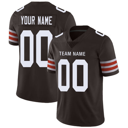 Custom C.Brown Stitched American Jerseys Personalize Birthday Gifts Brown Jersey Football - Main View