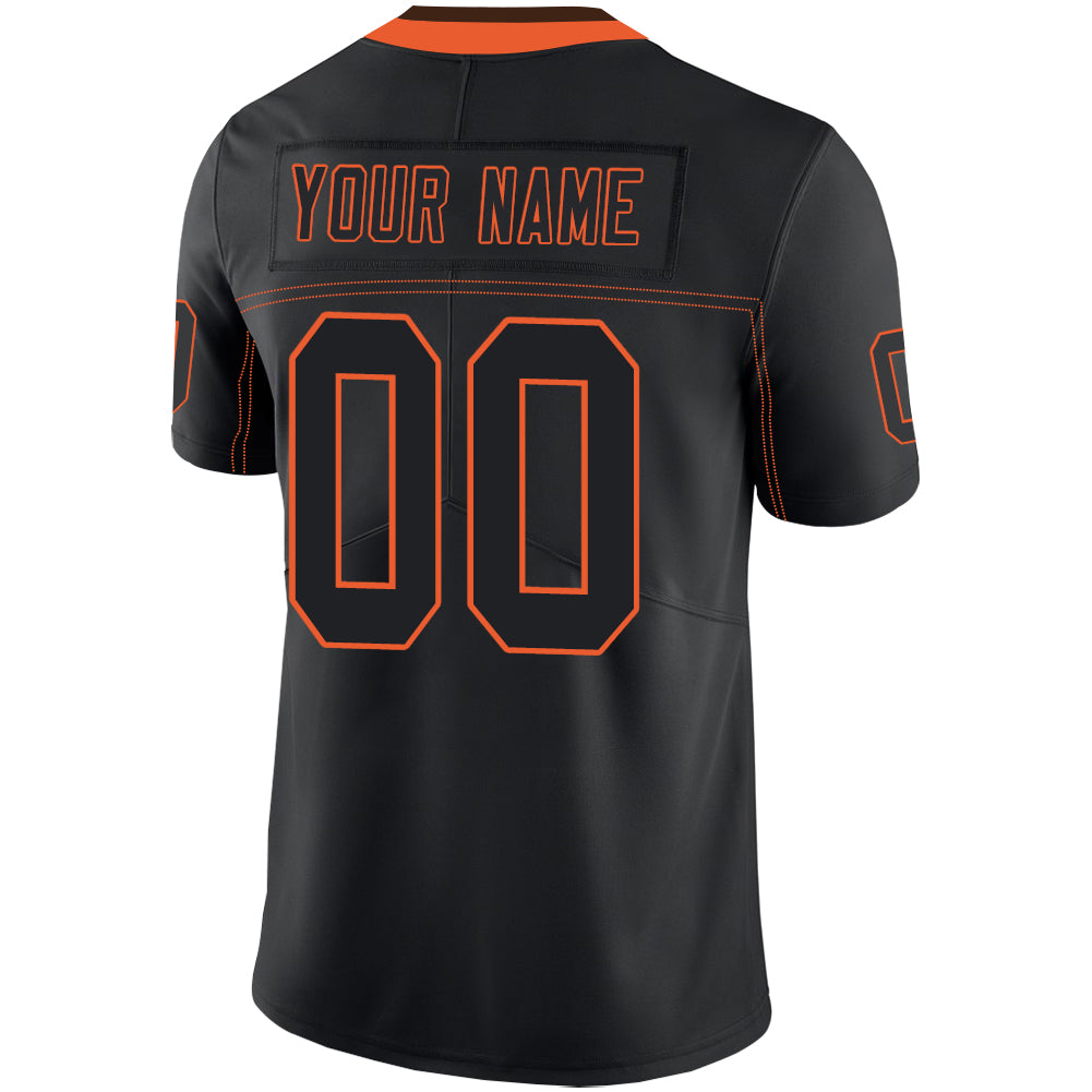 Custom C.Brown Stitched American Football Jerseys Personalize Birthday Gifts Black Jersey view 3