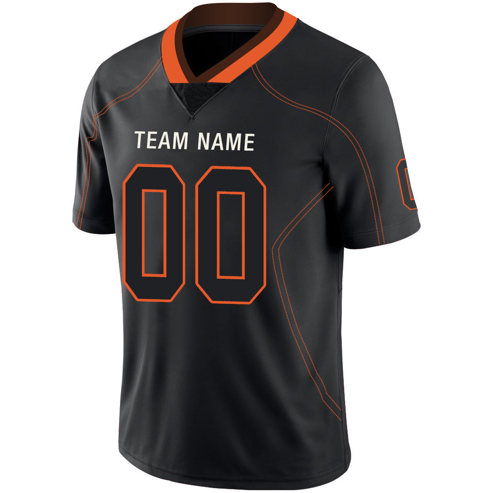 Custom C.Brown Stitched American Football Jerseys Personalize Birthday Gifts Black Jersey view 4