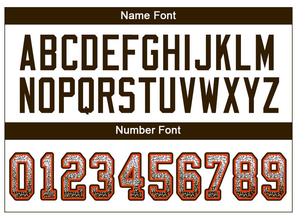 Custom White Brown-Orange Drift Fashion Football Jersey view 4