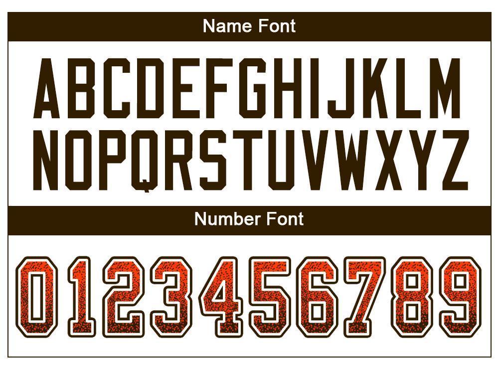 Custom Orange Brown-White Drift Fashion Football Jersey view 4