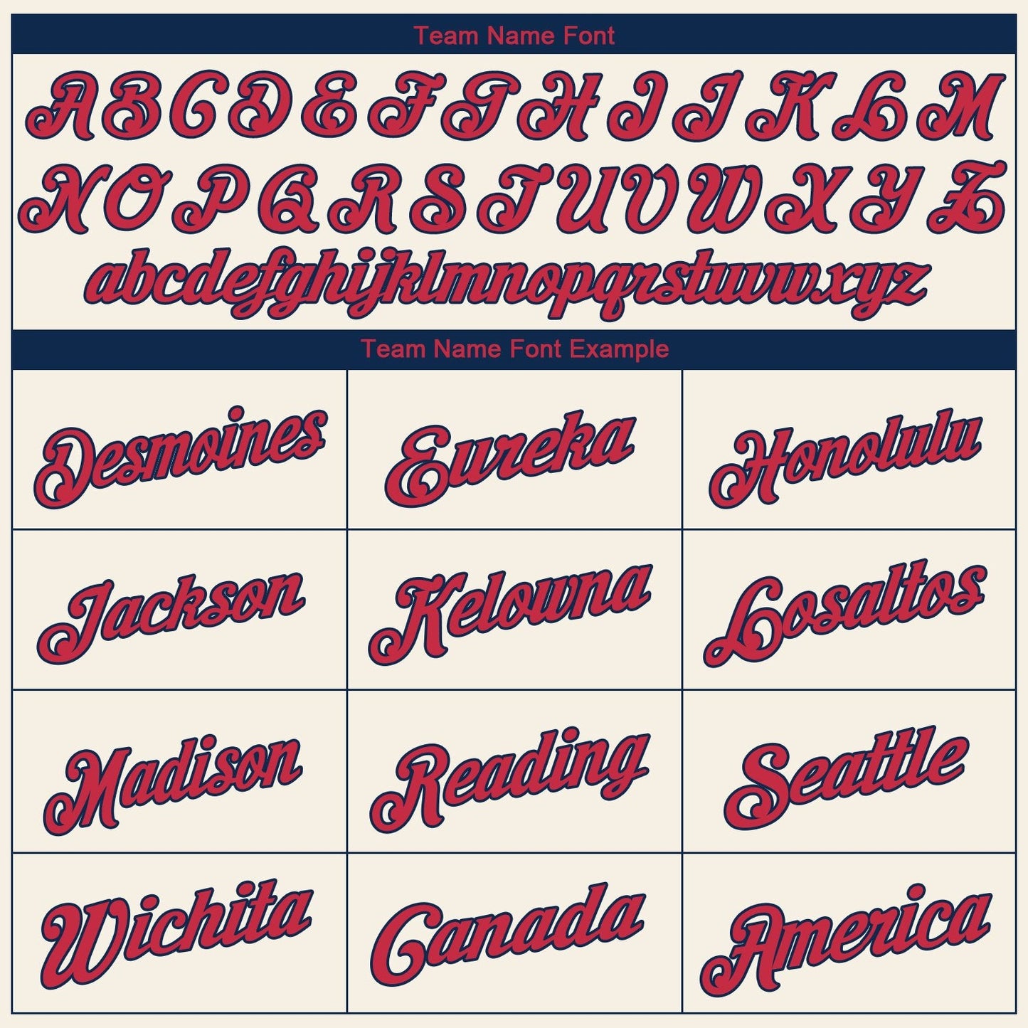 Custom Cream Red-Navy Authentic Baseball Jersey view 6