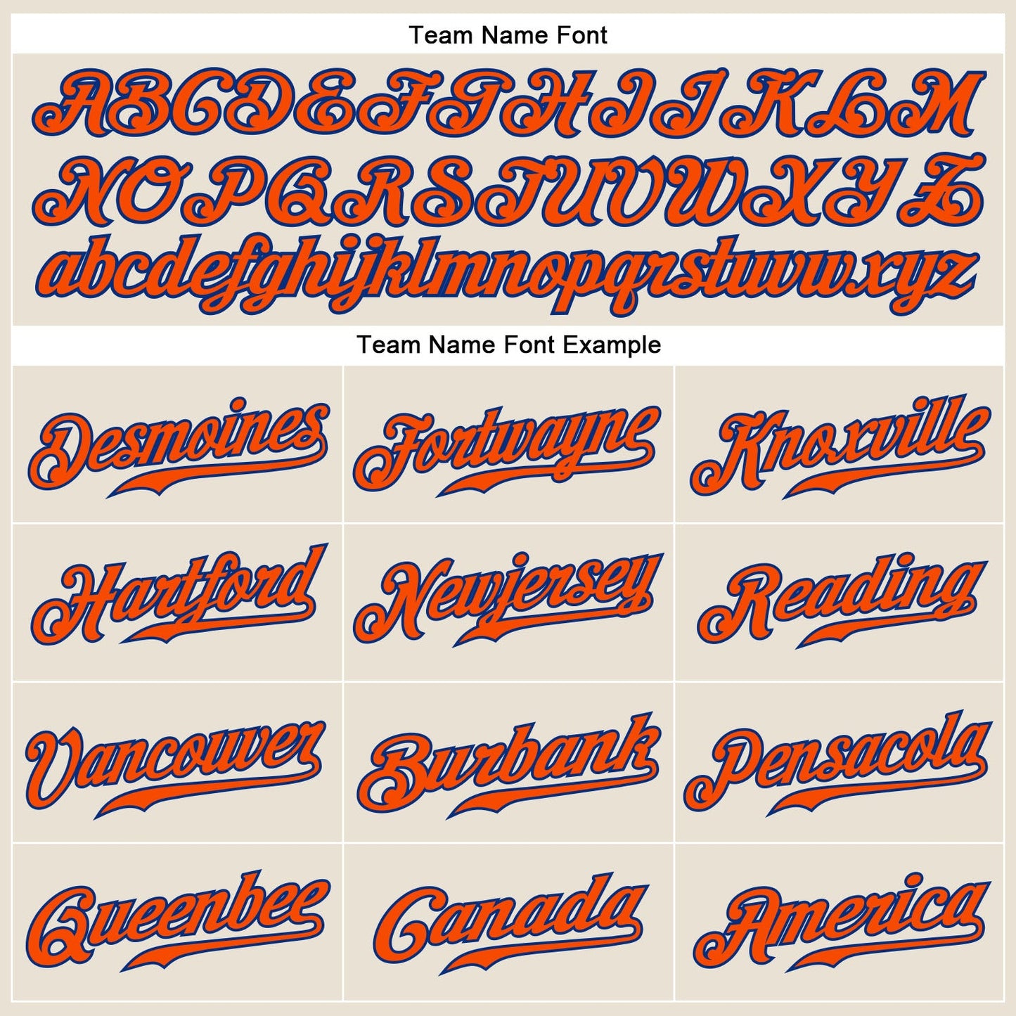 Custom Cream Orange-Royal Authentic Baseball Jersey view 4