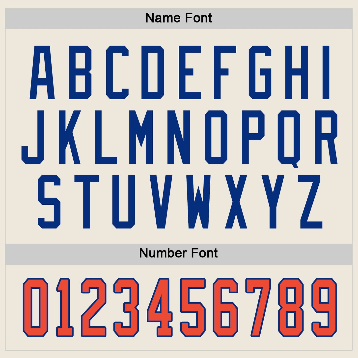 Custom Cream Orange-Royal Hockey Jersey view 3
