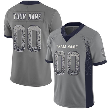 Custom D.Cowboys American Men's Youth And Women Stitched Grey Football Jerseys Personalize Birthday Gifts Jerseys - Main View
