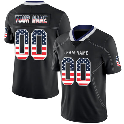 Custom D.Cowboys Stitched American Football Jerseys Personalize Birthday Gifts Black Jersey - Main View