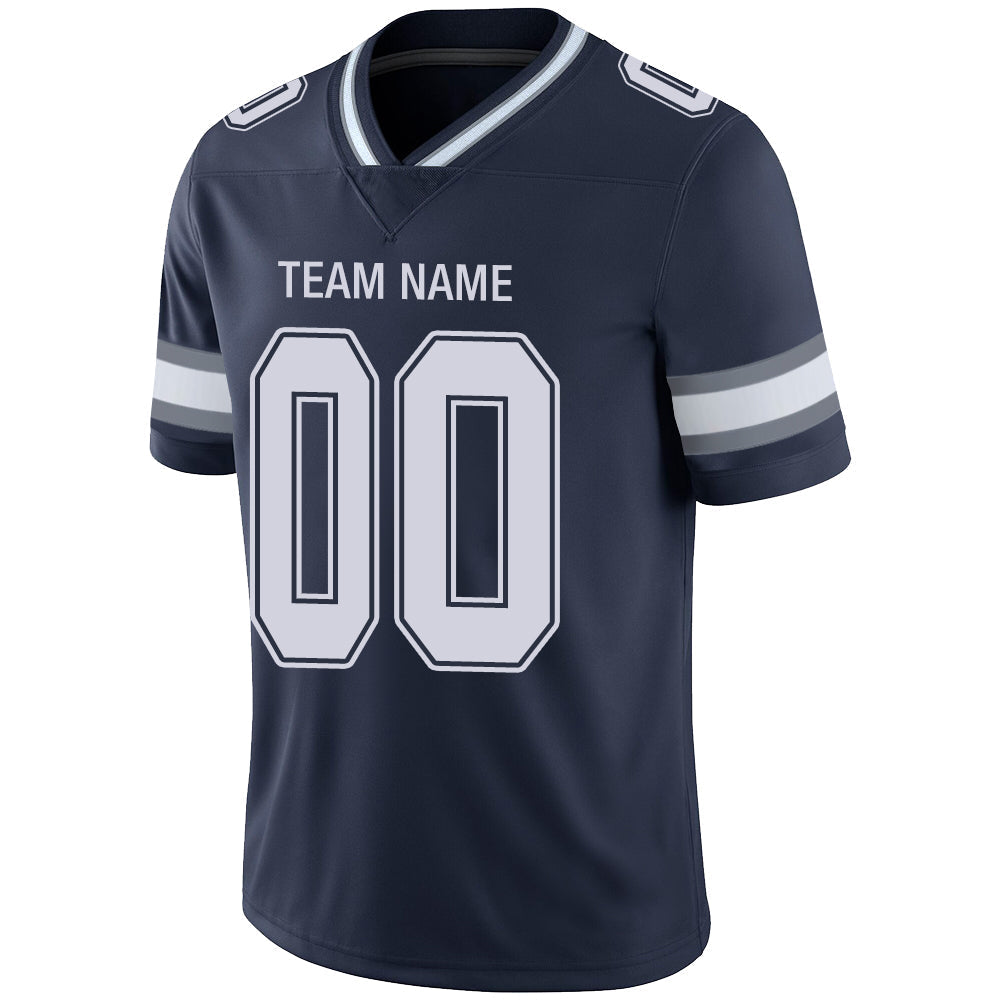 Custom D.Cowboys Stitched American Football Jerseys Personalize Birthday Gifts Navy Jersey view 4