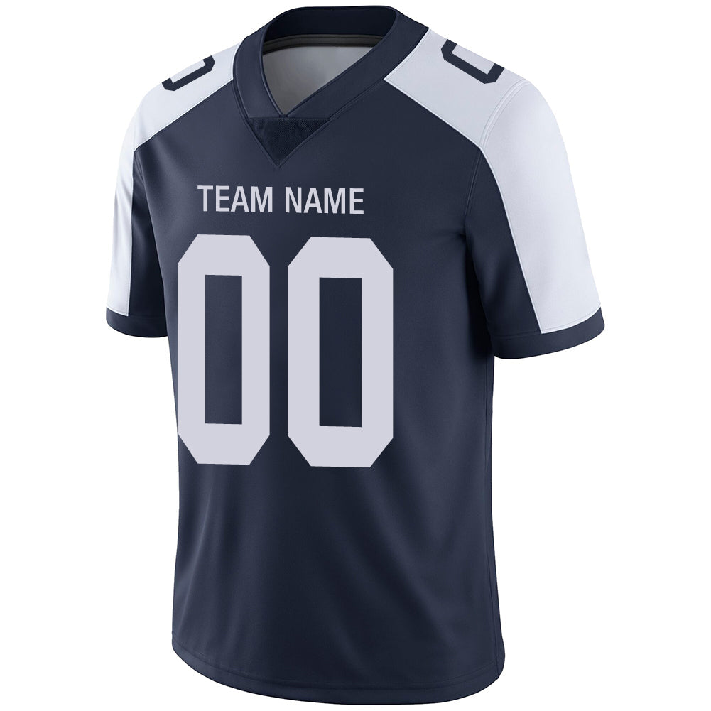 Custom D.Cowboys Stitched American Football Jerseys Personalize Birthday Gifts Navy Jersey view 4