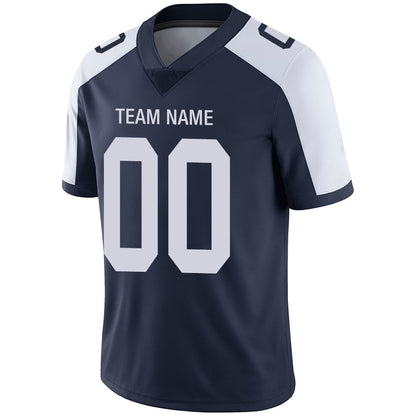 Custom D.Cowboys Stitched American Football Jerseys Personalize Birthday Gifts Navy Jersey view 4