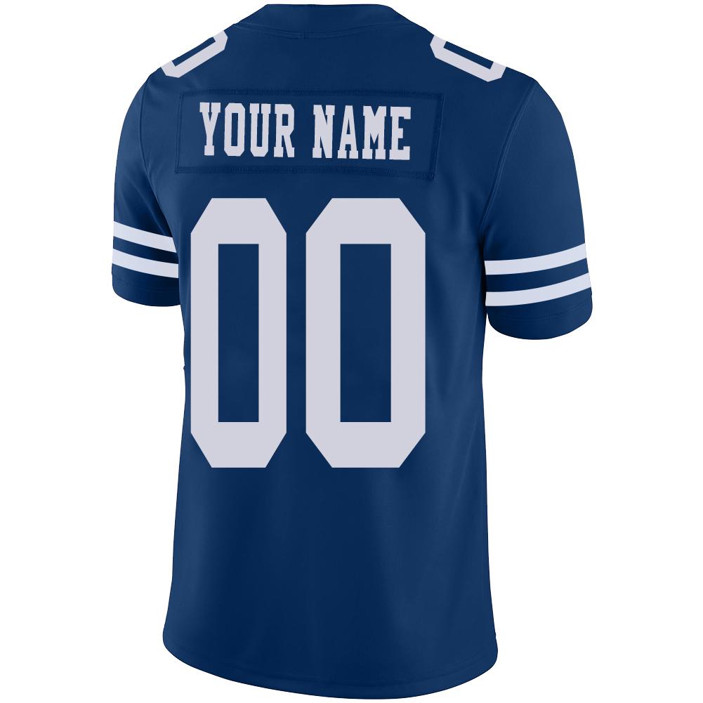 Custom D.Cowboys American Men's Youth And Women Stitched Blue Football Jerseys Personalize Birthday Gifts Jerseys view 3