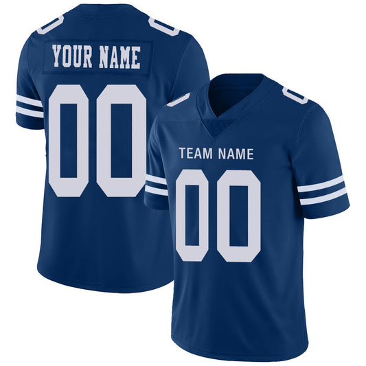 Custom D.Cowboys Stitched American Football Jerseys Personalize Birthday Gifts Blue Jersey - Main View