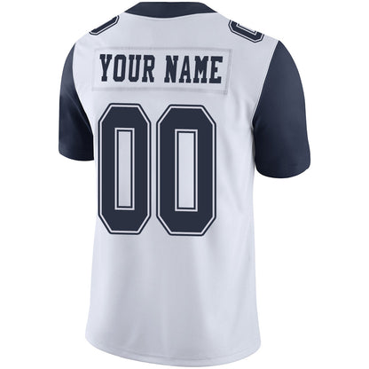 Custom D.Cowboys Stitched American Football Jerseys Personalize Birthday Gifts White Jersey view 3