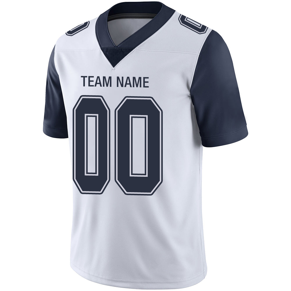 Custom D.Cowboys Stitched American Football Jerseys Personalize Birthday Gifts White Jersey view 4