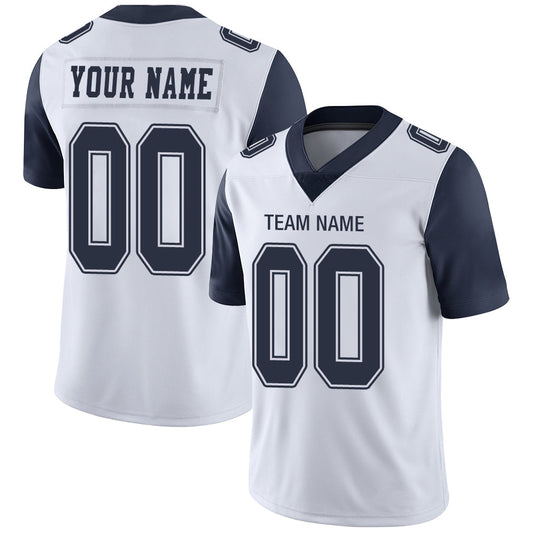 Custom D.Cowboys Stitched American Football Jerseys Personalize Birthday Gifts White Jersey - Main View
