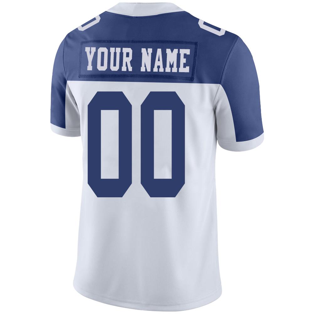 Custom D.Cowboys American Men's Youth And Women  Stitched White Personalize Birthday Gifts Jerseys Football Jerseys view 3