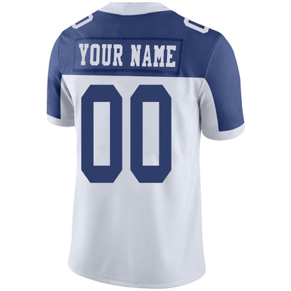 Custom D.Cowboys Stitched American Football Jerseys Personalize Birthday Gifts White Jersey view 3