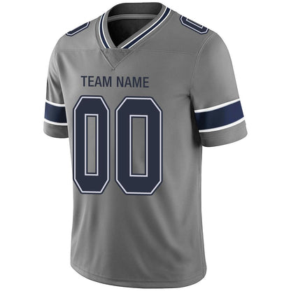 Custom D.Cowboys American Men's Youth And Women Stitched Grey Football Jerseys Personalize Birthday Gifts Jerseys view 4